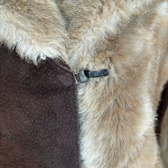Tissavel Faux Fur Suede Jacket | Vintage | Bohemian, Fully Lined | Fits like Med - Picture 8 of 9